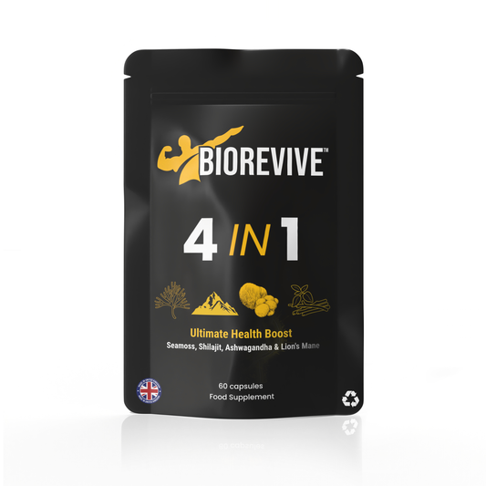4-IN-1 - Seamoss, Shilajit, Lions Mane 7 Ashwagandha